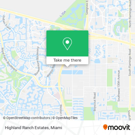 Highland Ranch Estates map