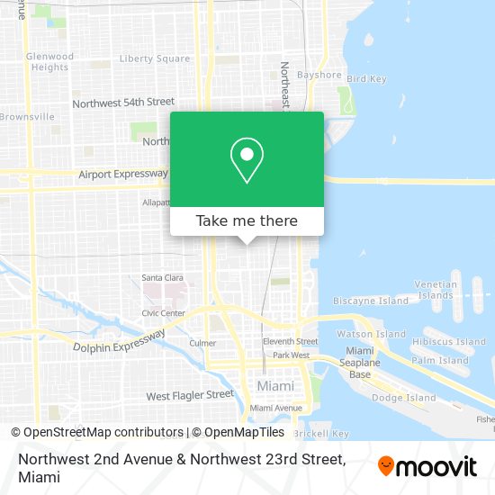 Mapa de Northwest 2nd Avenue & Northwest 23rd Street
