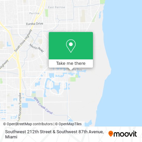 Southwest 212th Street & Southwest 87th Avenue map