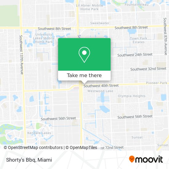 Shorty's Bbq map