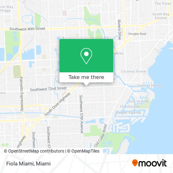 Mapa de Fiola Miami