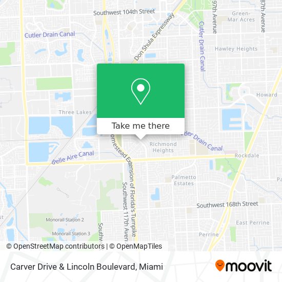 Mapa de Carver Drive & Lincoln Boulevard