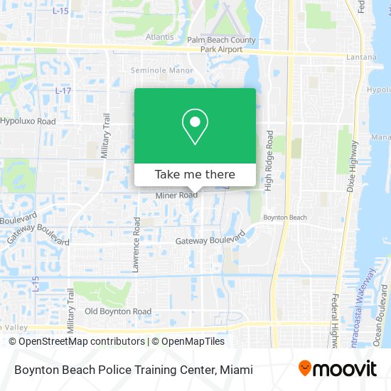 Mapa de Boynton Beach Police Training Center