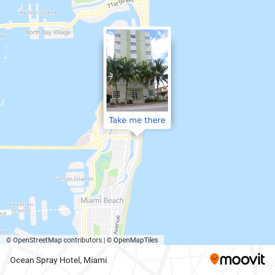 Mapa de Ocean Spray Hotel
