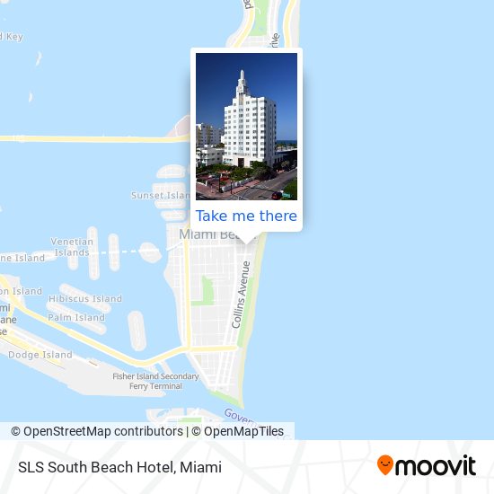 Mapa de SLS South Beach Hotel