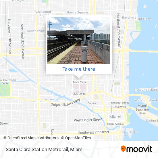 Santa Clara Station Metrorail map