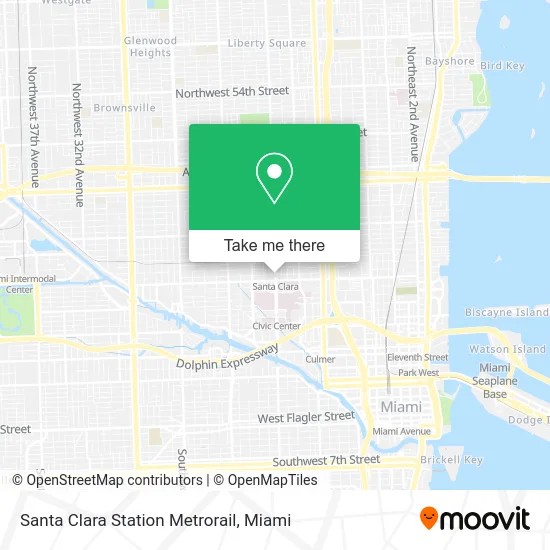 Santa Clara Station Metrorail map