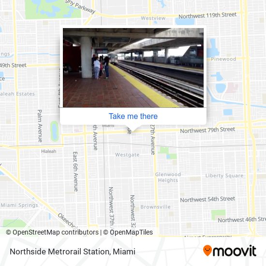 Northside Metrorail Station map
