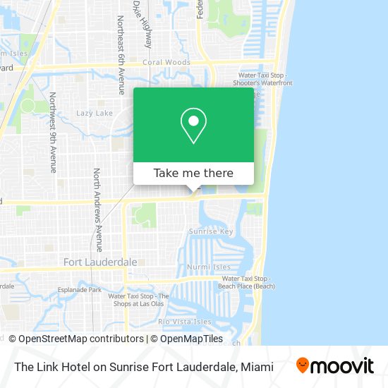 Mapa de The Link Hotel on Sunrise Fort Lauderdale