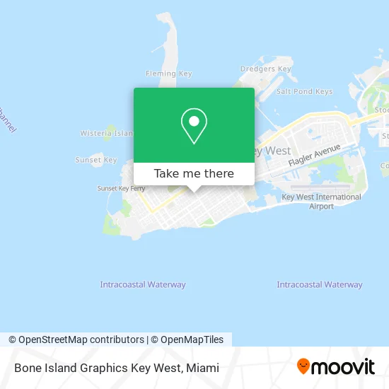 Bone Island Graphics Key West map