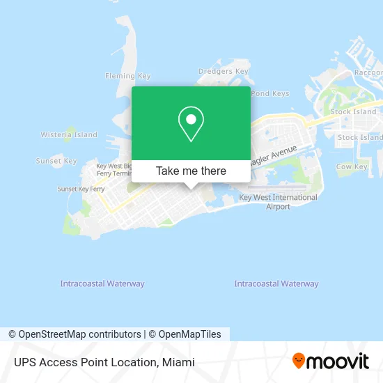 UPS Access Point Location map