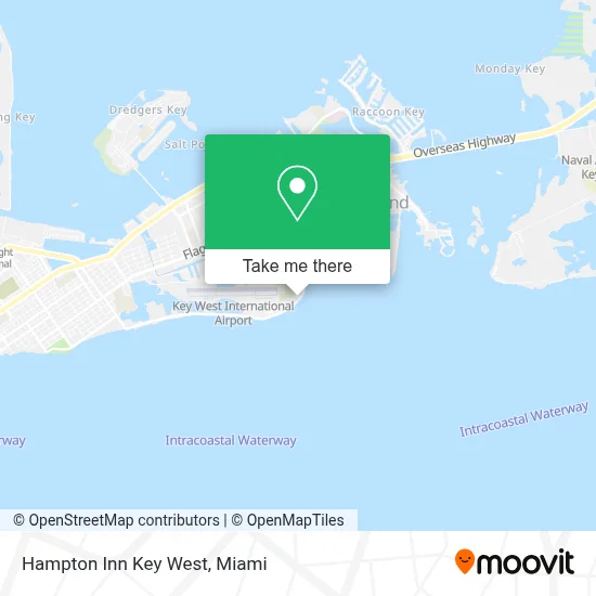 Hampton Inn Key West map