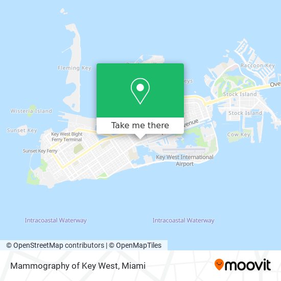 Mammography of Key West map