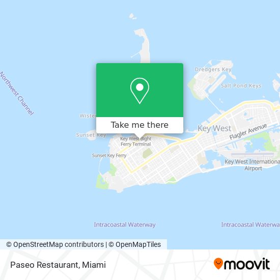 Mapa de Paseo Restaurant