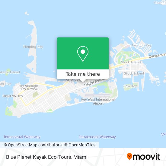 Blue Planet Kayak Eco-Tours map