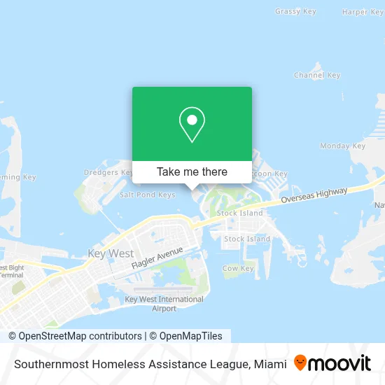 Southernmost Homeless Assistance League map