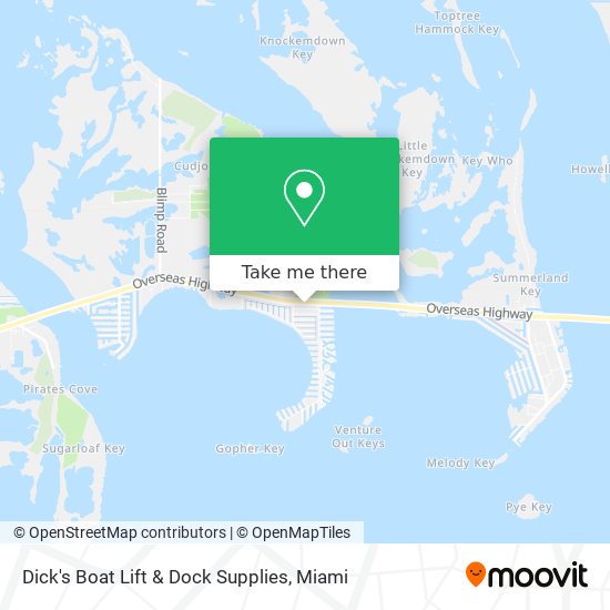 Mapa de Dick's Boat Lift & Dock Supplies