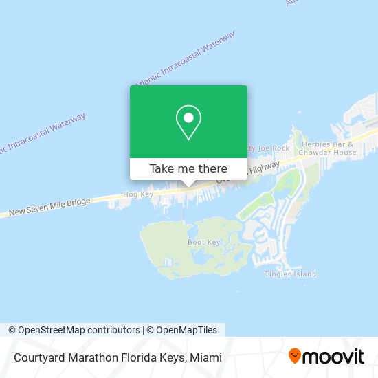 Courtyard Marathon Florida Keys map