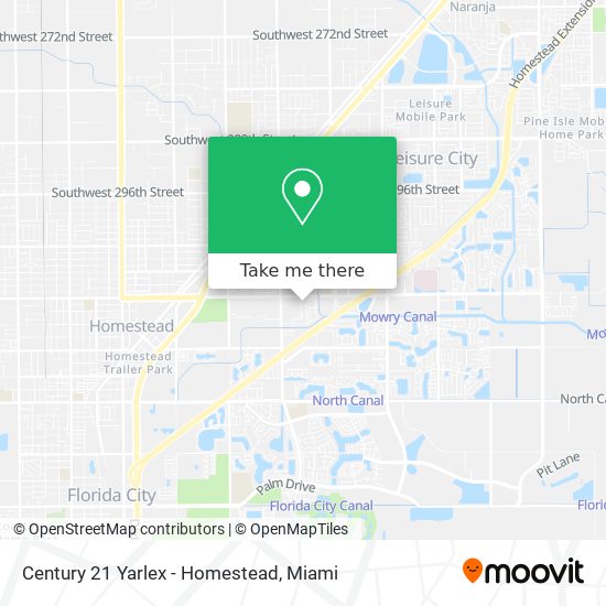 Century 21 Yarlex - Homestead map