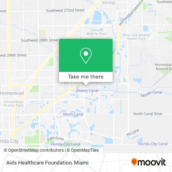 Mapa de Aids Healthcare Foundation