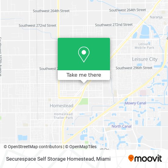 Securespace Self Storage Homestead map