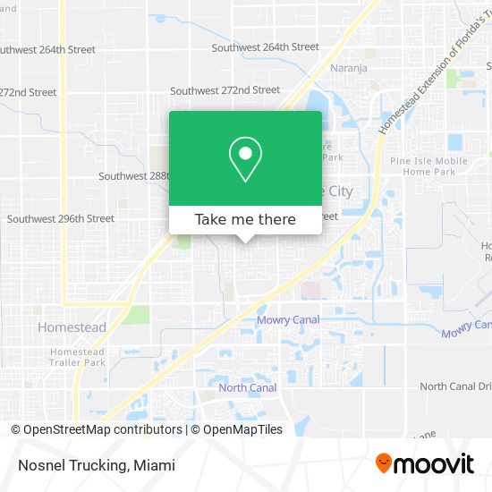 Nosnel Trucking map