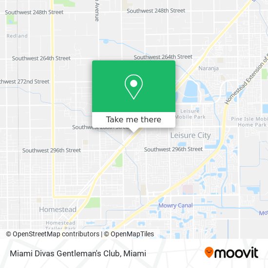 Mapa de Miami Divas Gentleman's Club