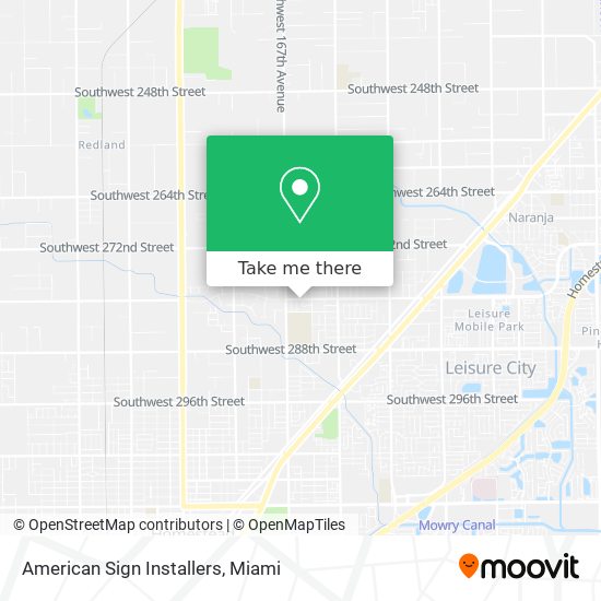 American Sign Installers map