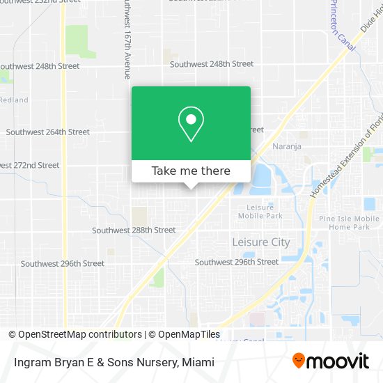 Ingram Bryan E & Sons Nursery map