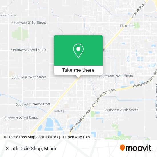 South Dixie Shop map