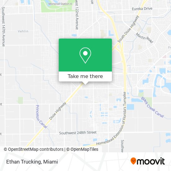 Ethan Trucking map