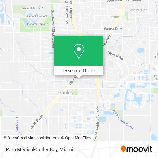 Mapa de Path Medical-Cutler Bay