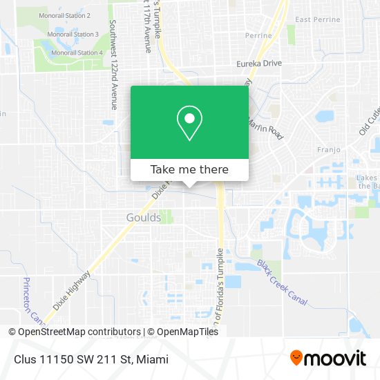 Clus 11150 SW 211 St map