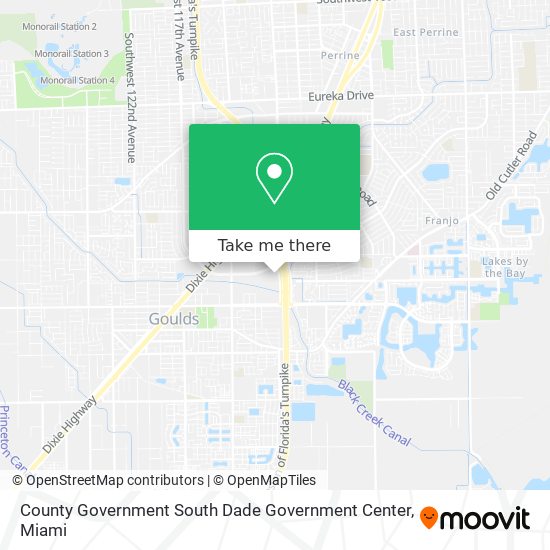 County Government South Dade Government Center map