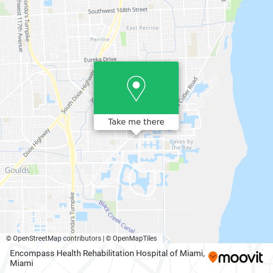 Mapa de Encompass Health Rehabilitation Hospital of Miami