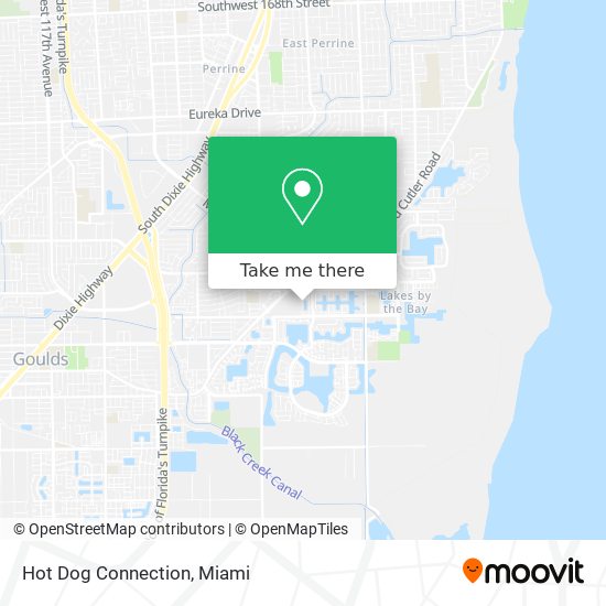 Hot Dog Connection map