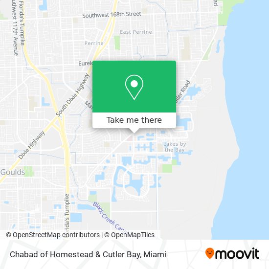 Chabad of Homestead & Cutler Bay map