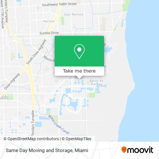 Mapa de Same Day Moving and Storage