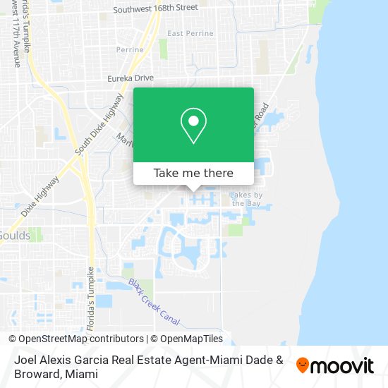 Mapa de Joel Alexis Garcia Real Estate Agent-Miami Dade & Broward