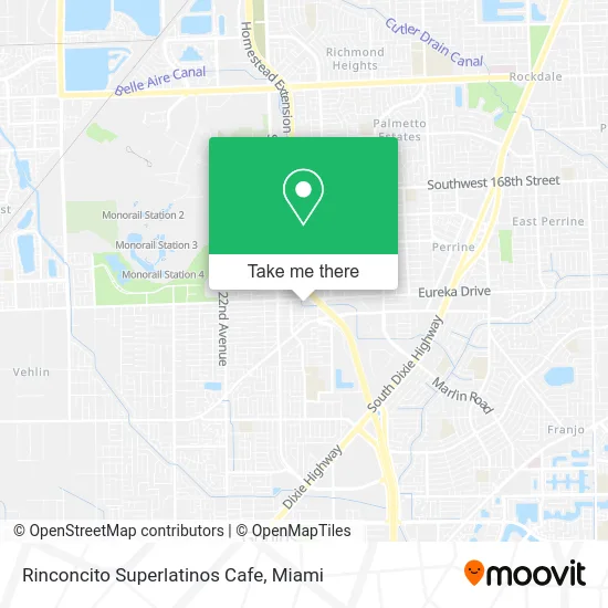 Rinconcito Superlatinos Cafe map