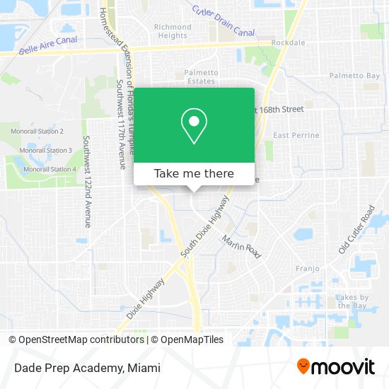 Dade Prep Academy map