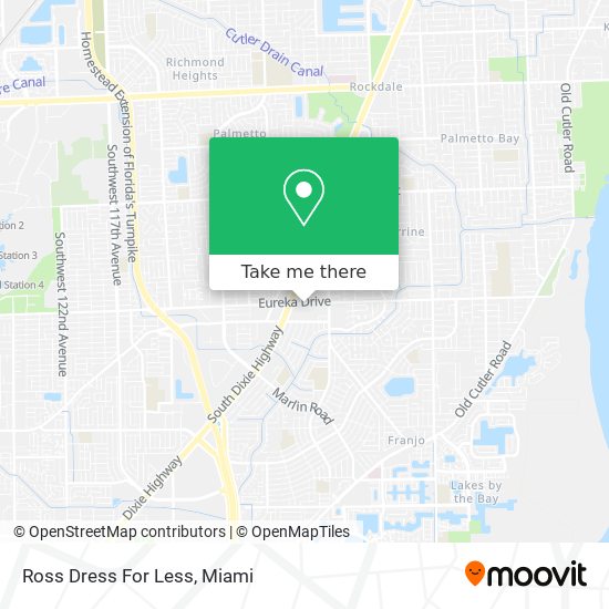 Ross Dress For Less map