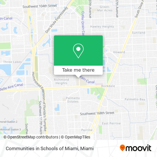 Mapa de Communities in Schools of Miami