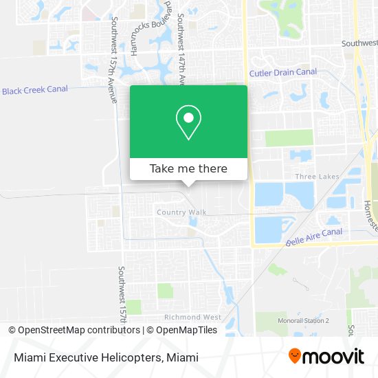 Mapa de Miami Executive Helicopters
