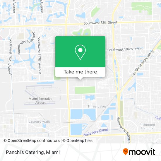 Panchi's Catering map