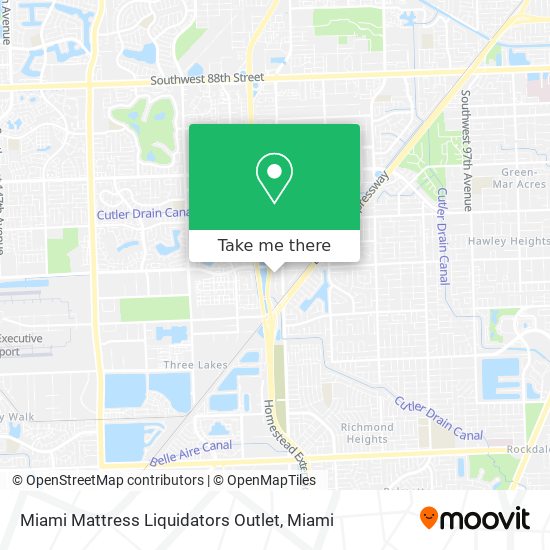 Miami Mattress Liquidators Outlet map