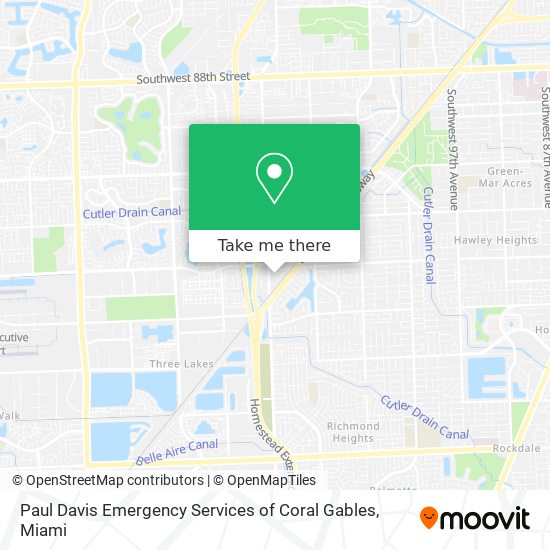Paul Davis Emergency Services of Coral Gables map