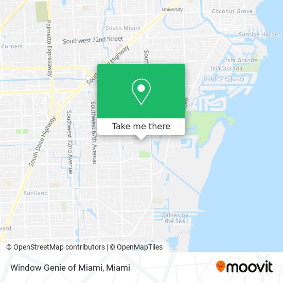 Window Genie of Miami map