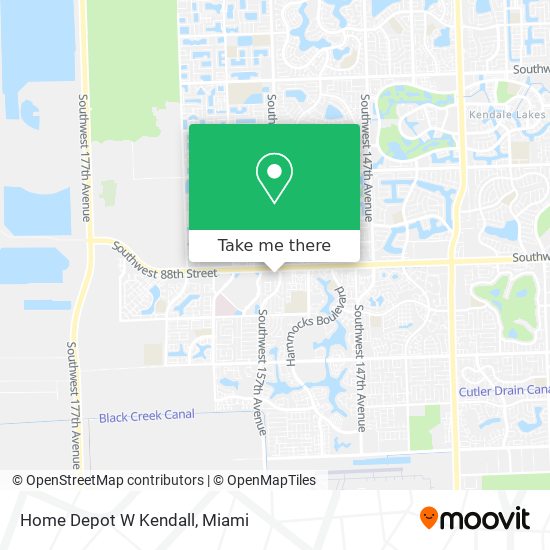 Mapa de Home Depot W Kendall