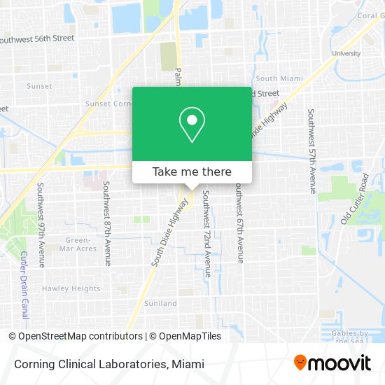 Corning Clinical Laboratories map